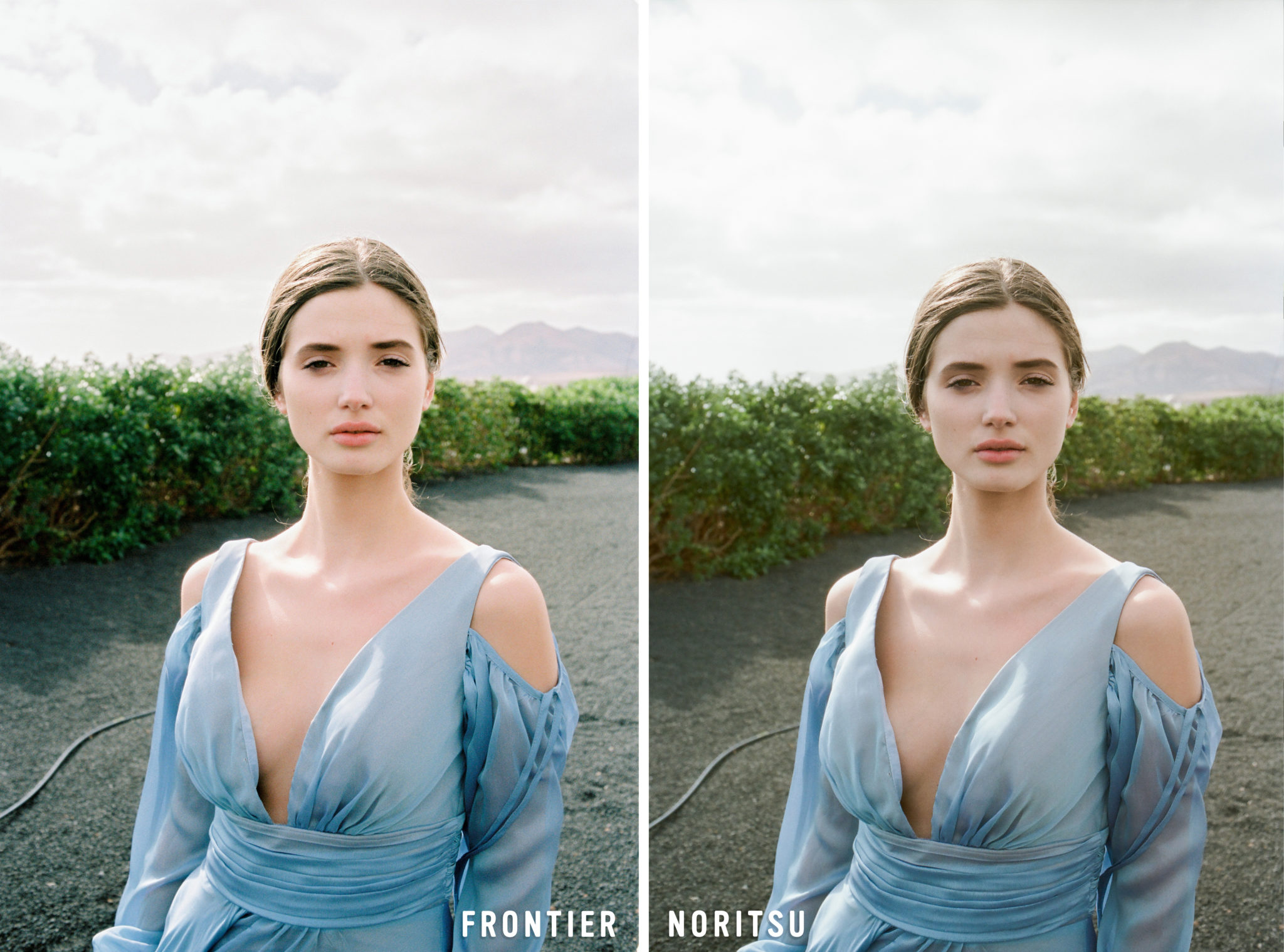 Detailed comparison showing Noritsu's warmer tones and better highlight retention